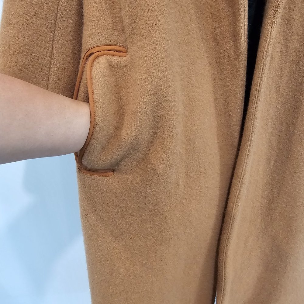 Marc by Marc Jacobs Camel Colored Wool & Angora/Rabbit Hair Classic Coat size S - Picture 12 of 16